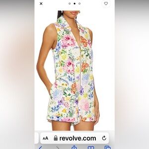 Reno Romper in Ivory Botanical Floral